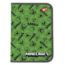 Папка для тетрадей YES Minecraft Creepers, пластиковая, формат B5, на молнии, для школы
