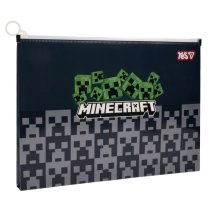 Папка-конверт YES А4, дизайн Minecraft Creepers, на молнии, для документов и тетрадей