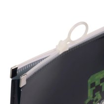 Папка-конверт YES А4, дизайн Minecraft Creepers, на молнии, для документов и тетрадей