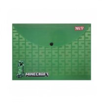 Папка на кнопке YES А4, серия Minecraft Creeper, надежная защита документов