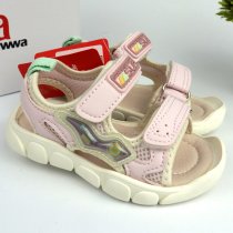 Анатомічні босоніжки Apawwa для дівчаток: ніжно-рожева модель на липучках