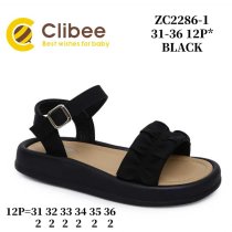 Черные босоножки Clibee для девочек: качественная летняя обувь с комфортным дизайном