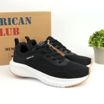 Подростковые кроссовки American Club: стильная серая модель из качественного текстиля на шнуровке