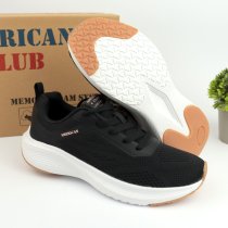 Подростковые кроссовки American Club: стильная серая модель из качественного текстиля на шнуровке