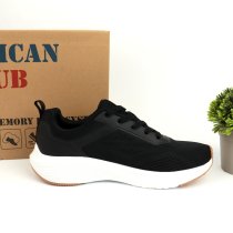 Подростковые кроссовки American Club: стильная серая модель из качественного текстиля на шнуровке