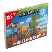Пластилин YES Minecraft, 18 цветов, 360 г, для творчества и лепки