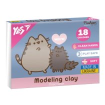 Пластилин YES Pusheen, 18 цветов, 360 г, для творчества и лепки