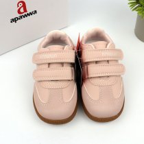 Кроссовки для девочки розовые на двух липучках Apawwa