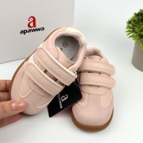 Кроссовки для девочки розовые на двух липучках Apawwa