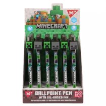 Масляная шариковая ручка YES Minecraft, 0.7 мм, синий стержень, для письма