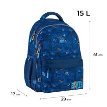 Школьный рюкзак GoPack Education Crazy Skate, для мальчика, эргономичный