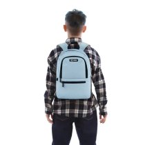 Рюкзак городской GoPack Education Teens, для подростков, универсальный голубой