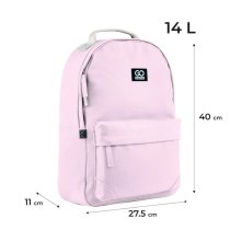 Рюкзак розовый городской GoPack Education Teens, для подростков, универсальный