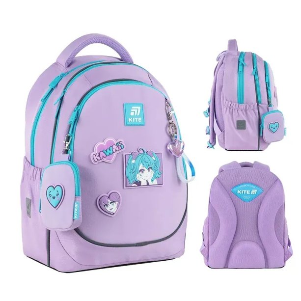 Ортопедический рюкзак Kite Education Kawaii Love, для девочки, эргономичный