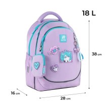Ортопедический рюкзак Kite Education Kawaii Love, для девочки, эргономичный