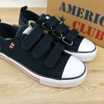 Підліткові сині кеди на трьох липучках American Club