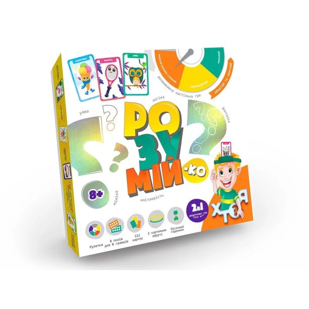 Розумій-ка Развивающая настольная игра укр тм Danko Toys KMGRZ-01-01U