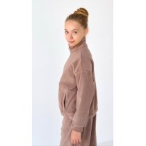Флисовый костюм капучино для девочки BossKids