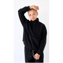 Флисовый костюм чёрный для девочки BossKids