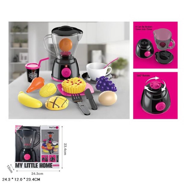 Игрушка Блендер батарейки свет, звук, аксессуары, коробка 24*12*23см KMA1010-6