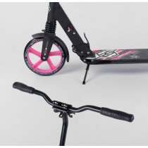 Самокат алюмінієвий Best Scooter, d коліс - 20см, колеса PU, 2 аммортизатора рожеві колеса, для дітей