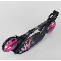 Самокат алюмінієвий Best Scooter, d коліс - 20см, колеса PU, 2 аммортизатора рожеві колеса, для дітей
