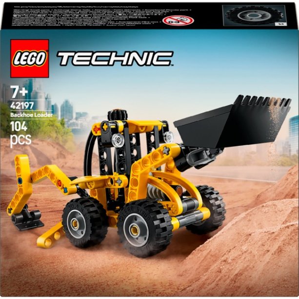 Конструктор LEGO Technic Экскаватор-погрузчик, реалистичная техника для сборки и игры, 104 детали