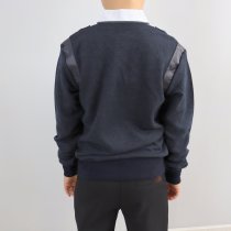 Кофта обманка с кожаными вставками для мальчика тм Blueland