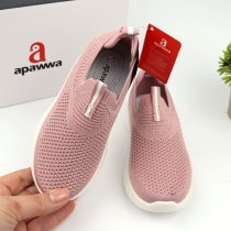 Кроссовки-слипоны для девочки текстильные розовые