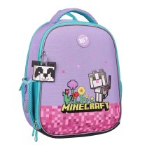 Рюкзак каркасный YES Minecraft Pinky, школьный, для девочки, ортопедический