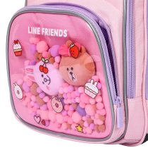 Рюкзак полукаркасный школьный YES Line Friends Dreamy, для начальной школы, ортопедический