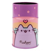 Стакан для ручек YES Pusheen, металлический, тематический дизайн