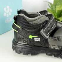 Підліткові чорні босоніжки для хлопчика ТМ BiKi