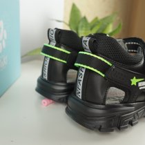 Підліткові чорні босоніжки для хлопчика ТМ BiKi