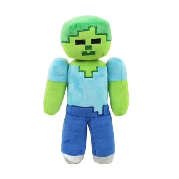 Плюшевая игрушка Minecraft Zombie Зомби высотой 27 см: качественная мягкая модель для фанатов