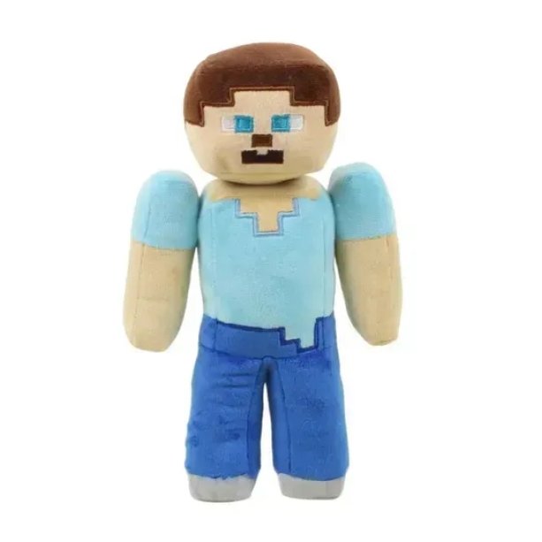 Плюшева іграшка Minecraft Steve Стів висотою 27 см: якісна м'яка іграшка для фанатів Майнкрафт
