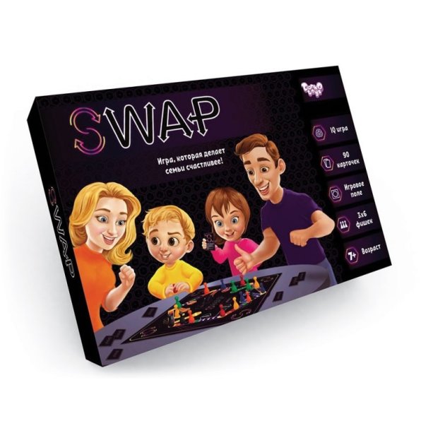 Настольная развлекательная игра Swap рус тм Danko Toys KMG-Swap-01-01