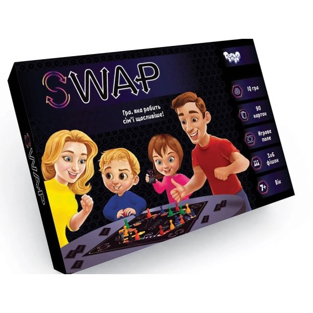 Настольная развлекательная игра Swap укр тм Danko Toys KMG-Swap-01-01U