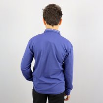 Синяя кофта поло длинный рукав для мальчика тм Blueland