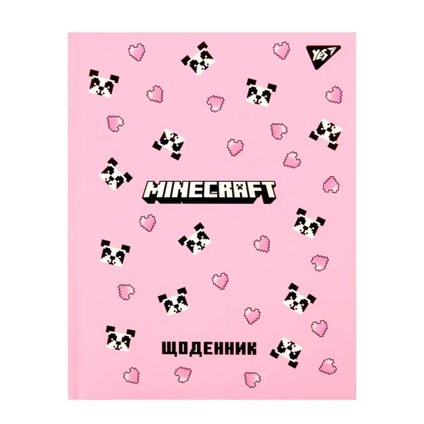 Школьный дневник YES Minecraft Spring, 40 листов, твердый переплет, А5