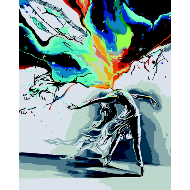 Картина по номерам Северное сияние, 40*50, ART Line ZB.64208