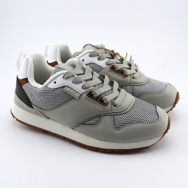 Бежевые кроссовки подростковые стельки с памятью Memory Foam American Club 36-40