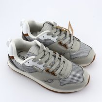 Бежевые кроссовки подростковые стельки с памятью Memory Foam American Club 36-40