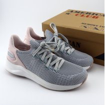 Женские серые кроссовки с эффектом памяти Memory Foam American Club 37-41