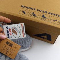 Женские серые кроссовки с эффектом памяти Memory Foam American Club 37-41