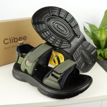 Підліткові босоніжки для хлопчика Clibee хакі 37-42