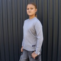 Стильный базовый серый гольф Bosskids для мальчика и девочки