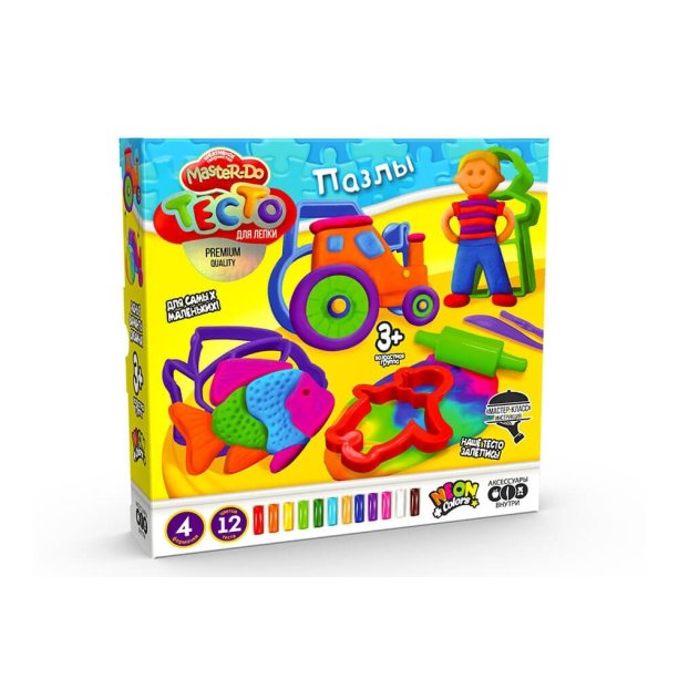 Тісто для ліплення Master Do Пазли укр. тм Danko Toys