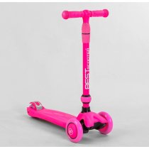 Детский самокат трансформер 3 в 1 Best Scooter со световыми колесами и амортизаторами.