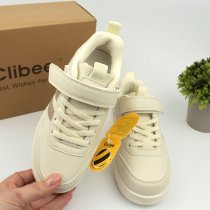 Кроссовки детские Clibee для девочки бежевые на липучке